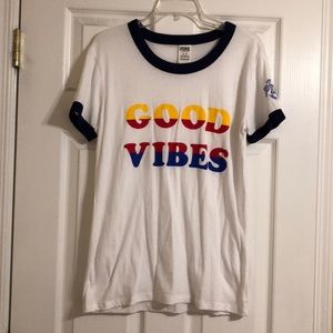 VS Pink Collection Crew Tee Shirt